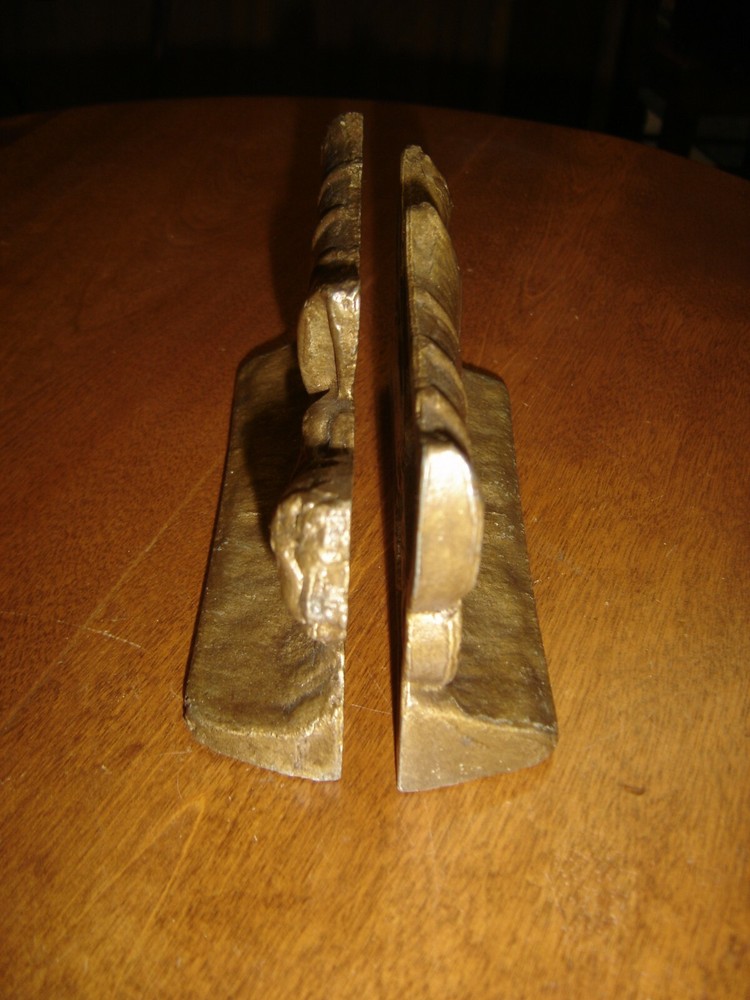 Antique Pair Covered Wagon Bookends #878