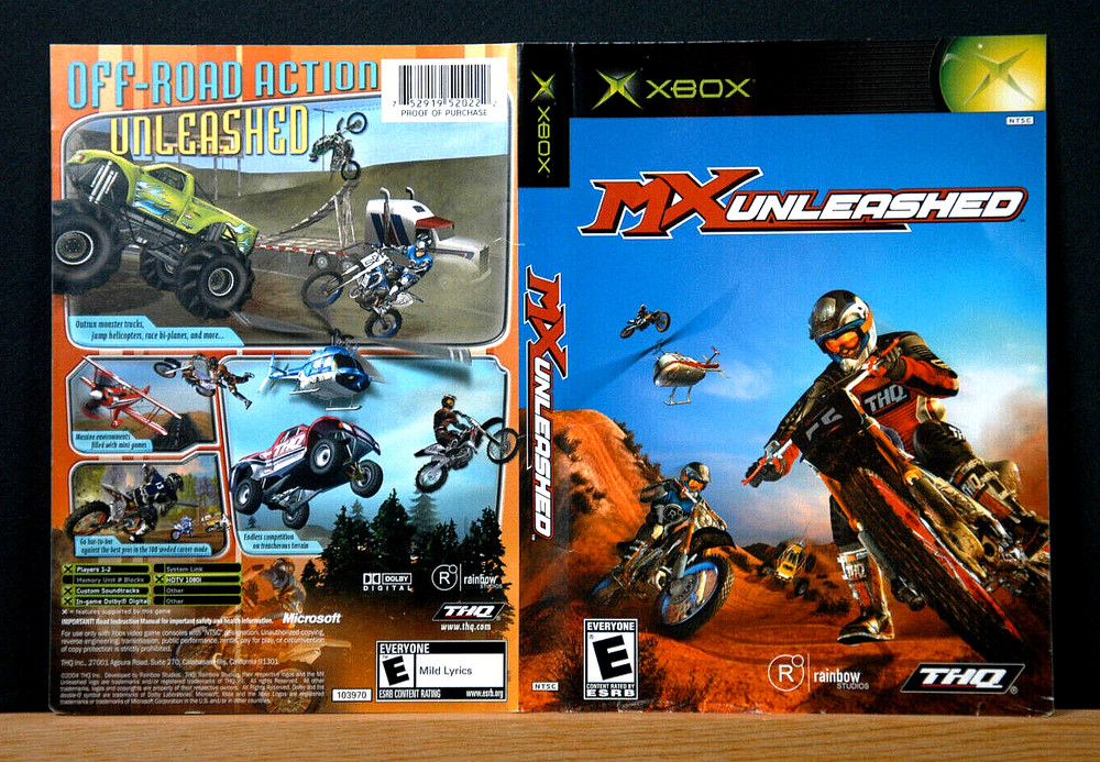MX UNLEASHED - COVER INSERT ONLY NO GAME (MICROSOFT XBOX)