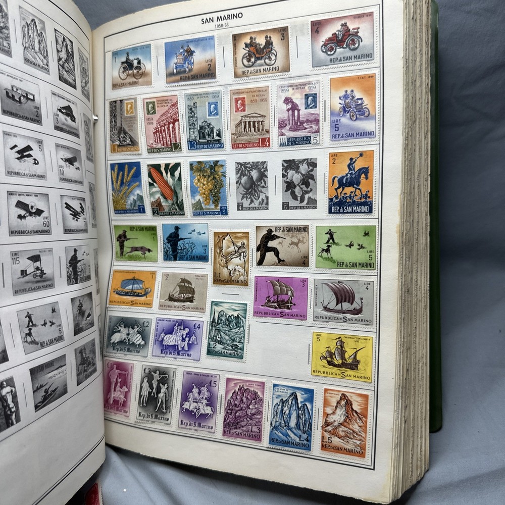 Whitman stamp album 1966 World A Bunch Of Stamps From Around The World!