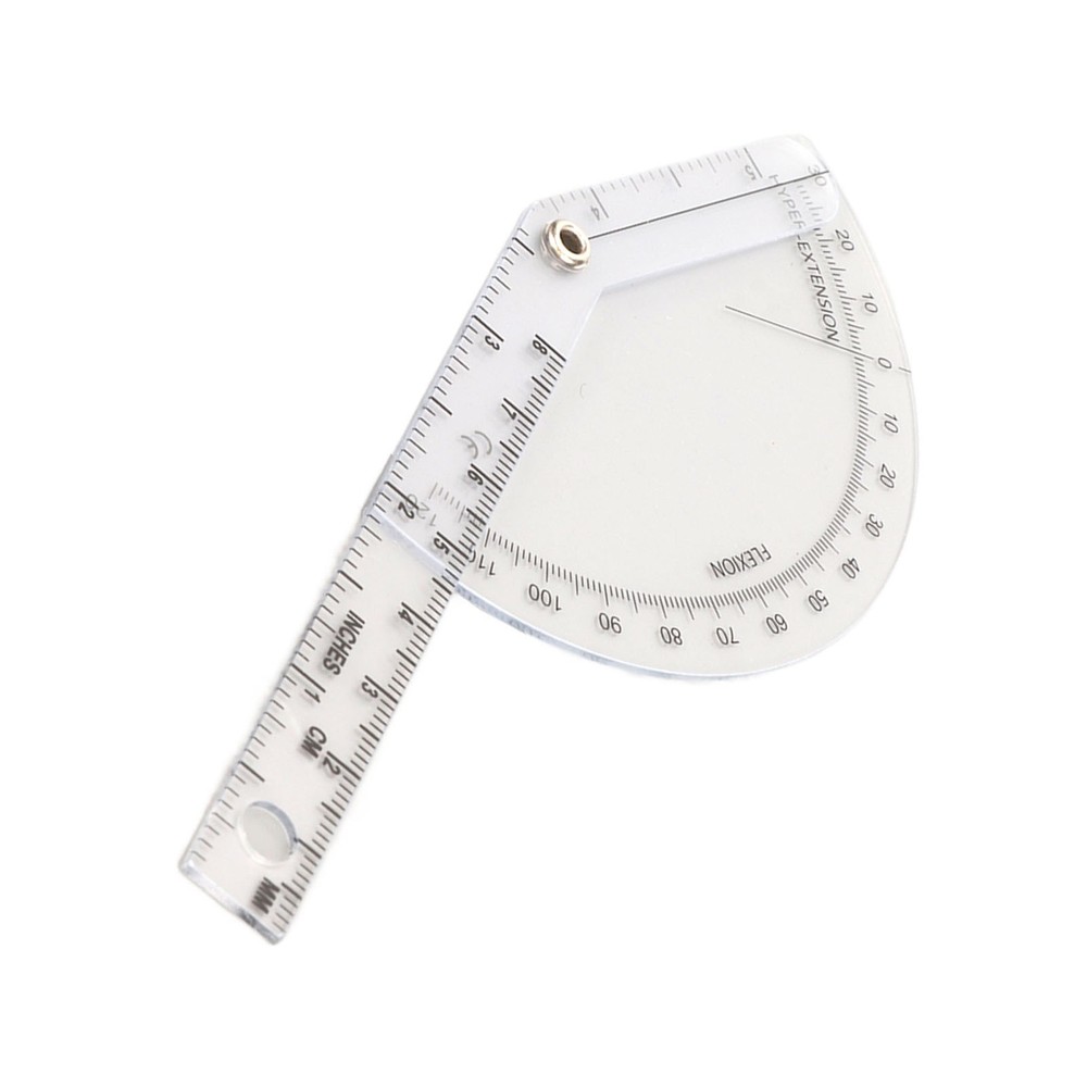 Orthopedic Protractor Transparent Plastic Accurate Range For Joint Measurement