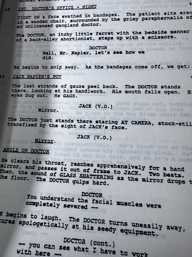 BATMAN Screenplay Script by Sam Hamm Third Draft 1988 READ DESCRIPTION