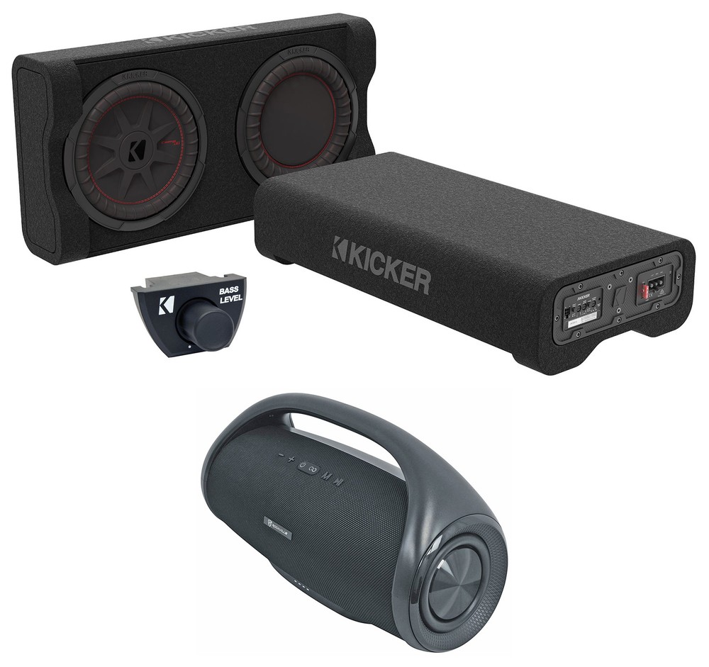 Kicker 51PTRTP10 TRTP 10" Powered Loaded Down-Fire Subwoofer+Bluetooth Speaker