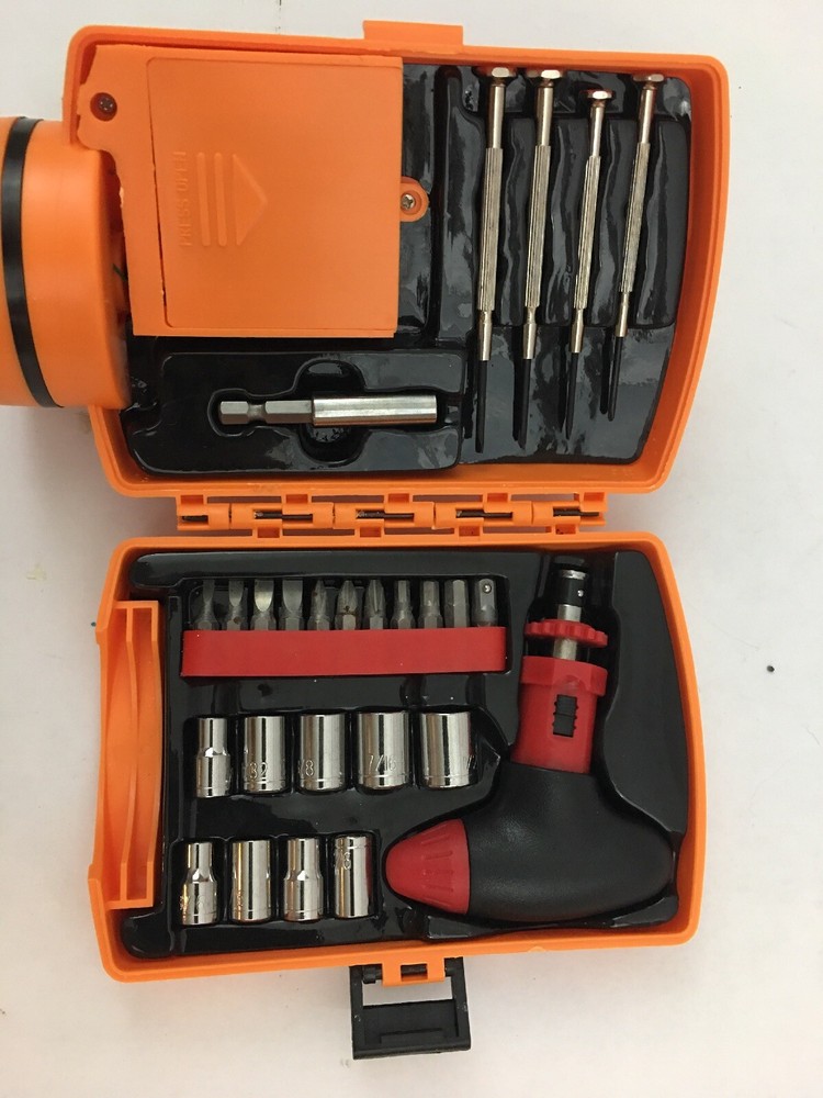 25 PIECE TOOL KIT WITH FLASHLIGHT ,Emergency Kit, Home, Auto