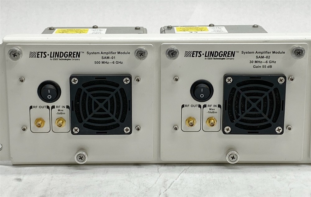 ETS Lindgren SAM-01 SAM-02 System Amplifier RF Module w/ Rack Mount Bracket