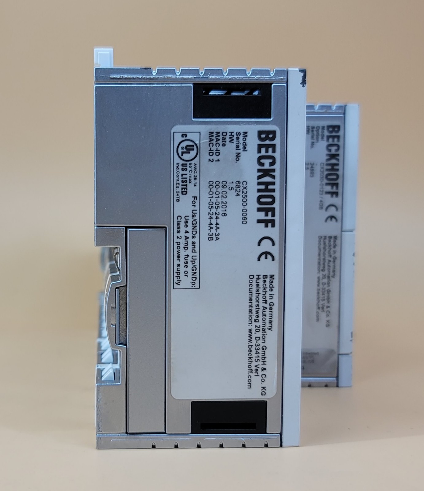 BECKHOFF CX2030 Embedded PC With CX2100 Power Supply Unit And CX2500