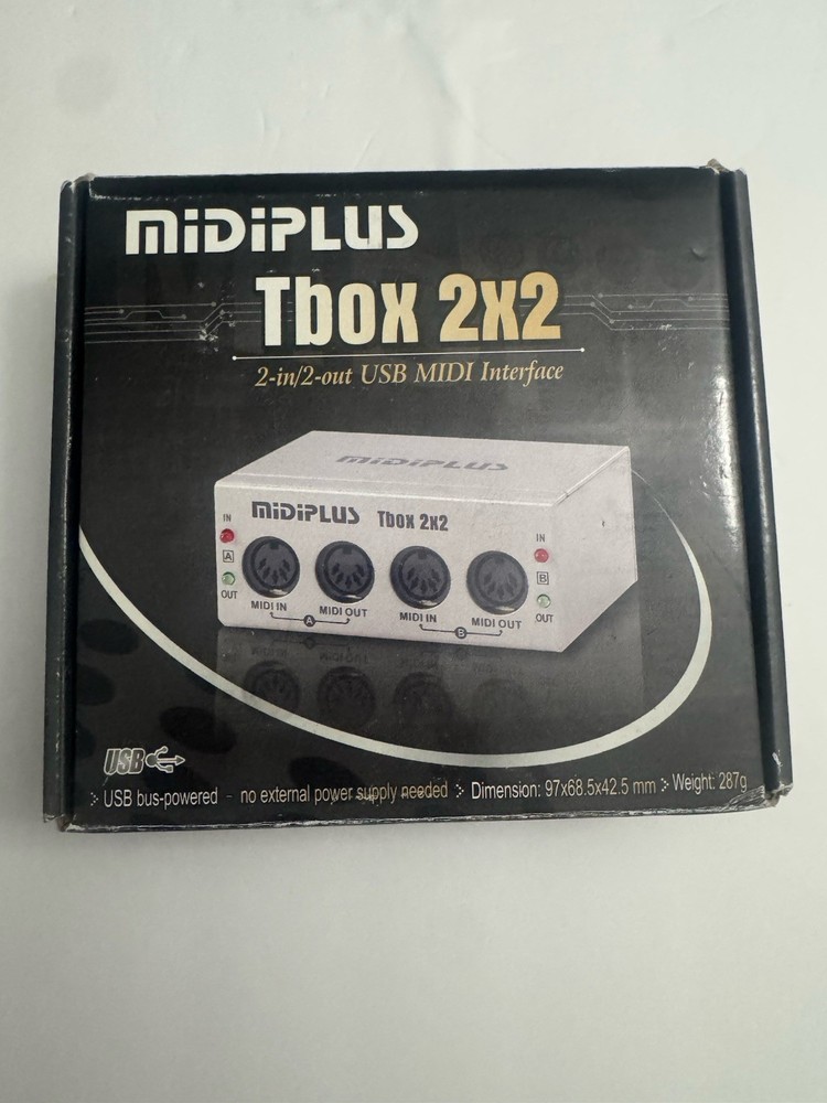 Midiplus TBOX 2x2 USB Midi Interface