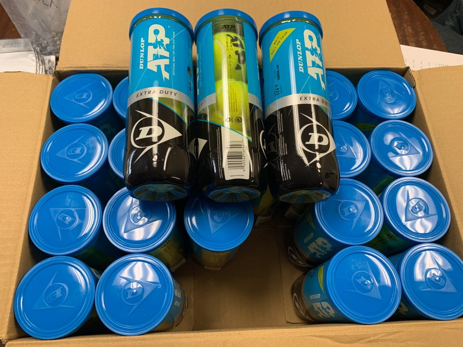 Dunlop ATP Extra Duty Tennis Balls, hard court balls, NEW, sold by the case