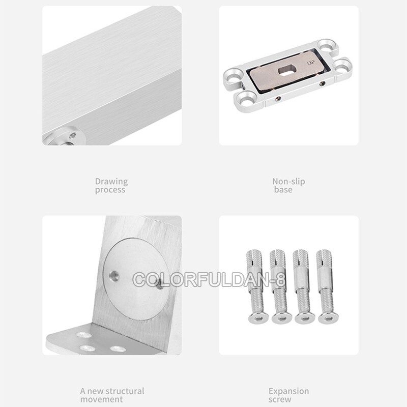 2Sets Heavy Pivot Hinges Wood Door Hydraulic Buffer Floor Spring Hinge Invisible