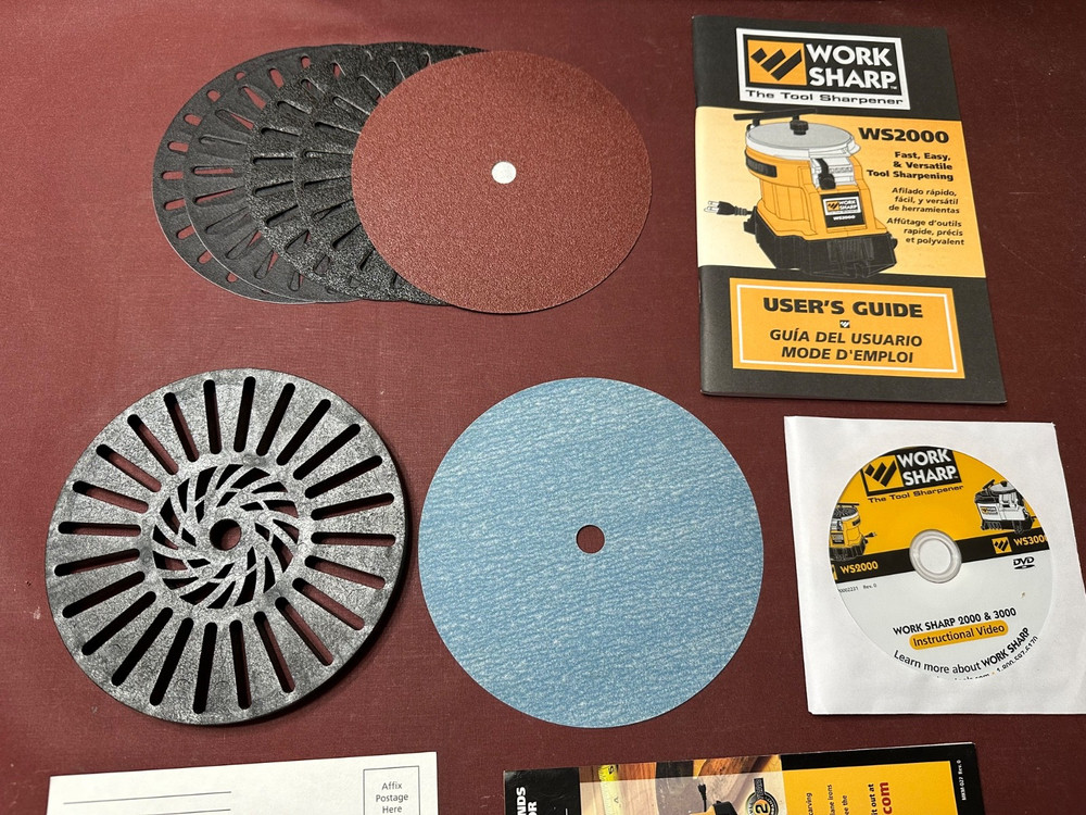 Work Sharp The Tool Sharpener WS2000, With Large 30 Page Step By Step Tool Guide