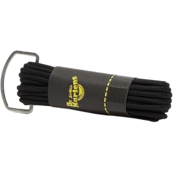 Dr. Doc Martens 55 Inch / 140cm Round Replacement Black Shoe Laces (8-10 Eye)