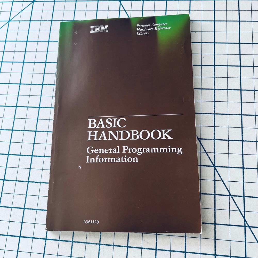 IBM Personal Computer BASIC Handbook 1984 Vintage PC General Programming Info