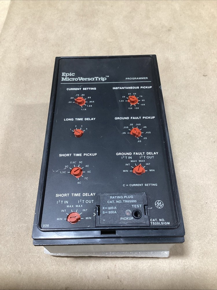 GE TS20LSIGM Epic MicroVersa Trip Unit Programmer 800A/800A TR8S800