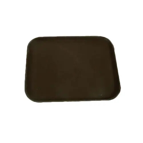 Thunder Group 14" x 18" Brown Polypropylene Slip Resistant Serving Tray