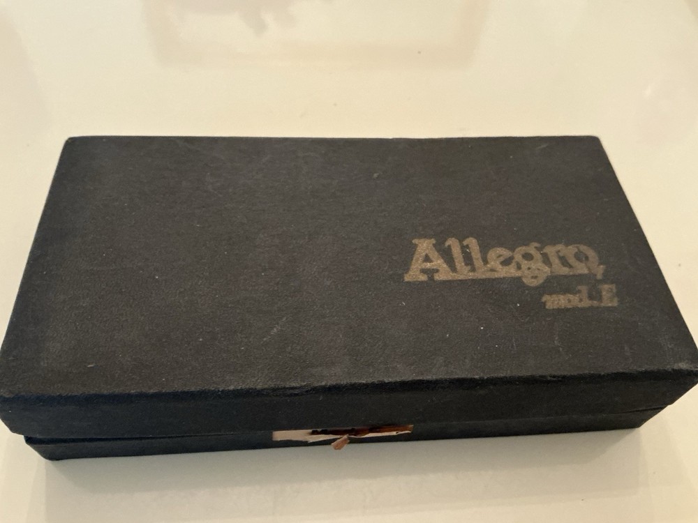 Vtg. Allegro Automatic Honing. & Stropping Machine Original Bo
