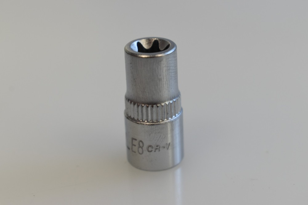 Cornwell Tools CBSE80 E8 TORX External Star Shallow Socket 1/4" Drive Chrome