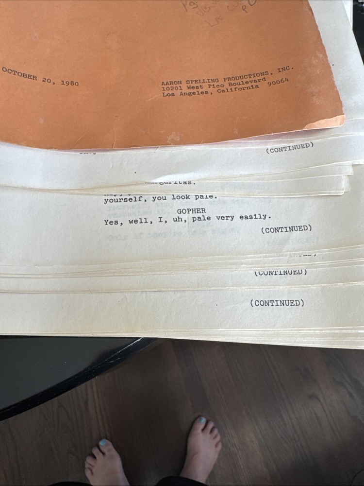 “THE LOVE BOAT” show script K-91