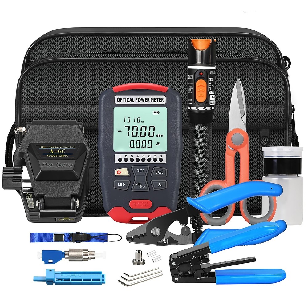 FTTH Fiber Optic Termination Kit - Cold Connection Tool, Stripper, Cutter, RJ45
