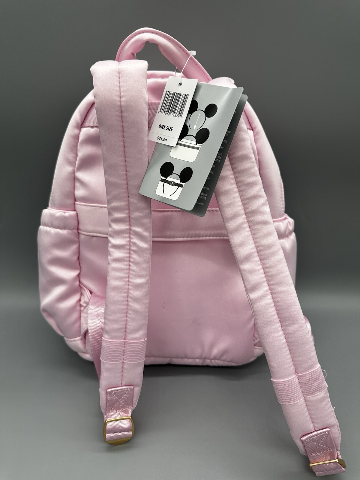 RARE ERROR Disneyland Pink Quilted Mini Backpack New Bag Misprint Disney World