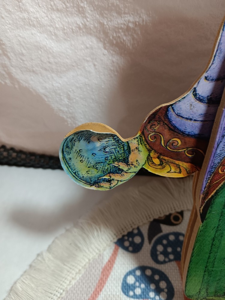 Vintage Fortune Teller Witch Pull Puppet!!