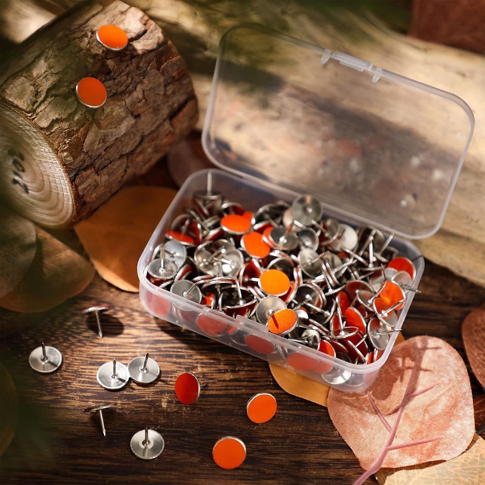 200 Pack Reflective Tacks Trail Marking Markers Orange