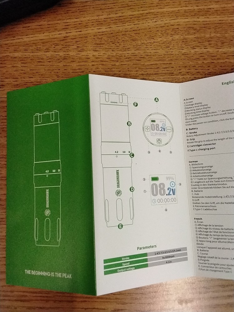 DRAGONHAWK TATOO GUN