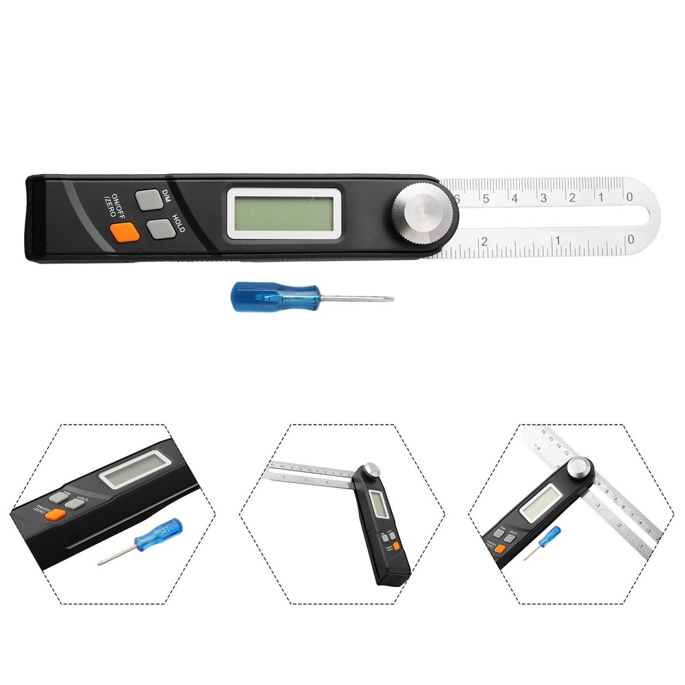 Digital Angle Ruler 140 * 27 * 21mm Digital Protractor Electronic Level