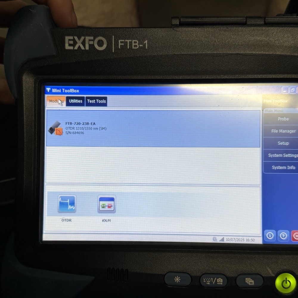 Exfo FTB-1 FTB-720 IOLM Test Set