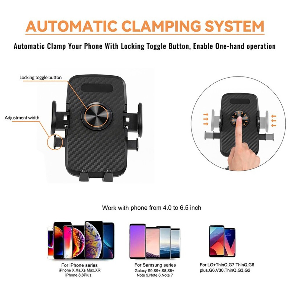 Universal 360° Car Cell Phone Holder Windshield Dashboard Dash Mount For iPhone