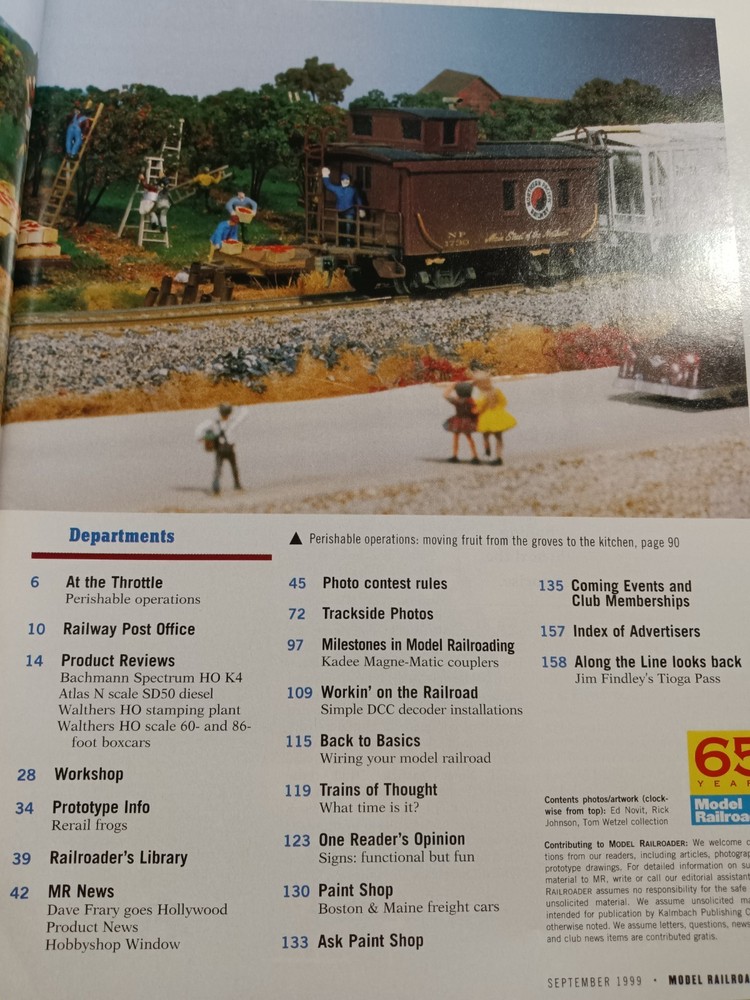 Model Railroader Magazine (September, 1999)