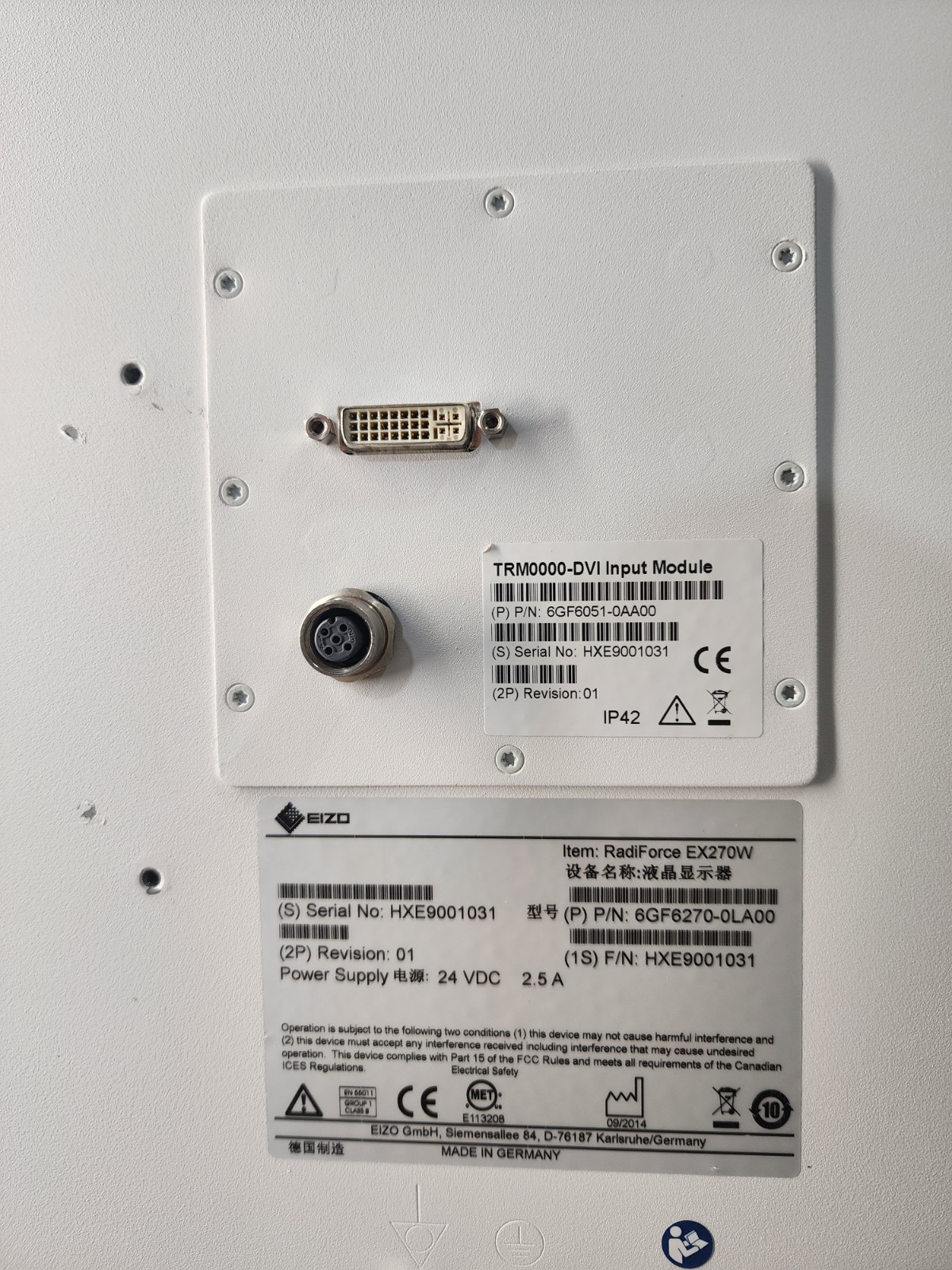Eizo RadiForce EX270W 27" FHD Surgical LCD Monitor