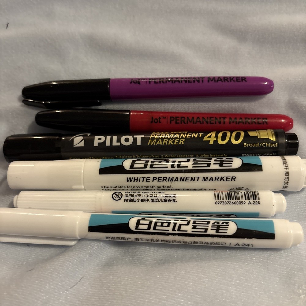 Permanent Marker Lot 5 Pcs