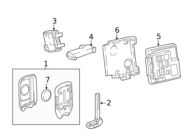 Genuine GM Vehicle Key 13510389