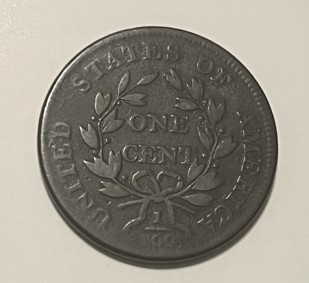 1801 Draped Bust Large cent 1 /0100 corrected fraction , Fine