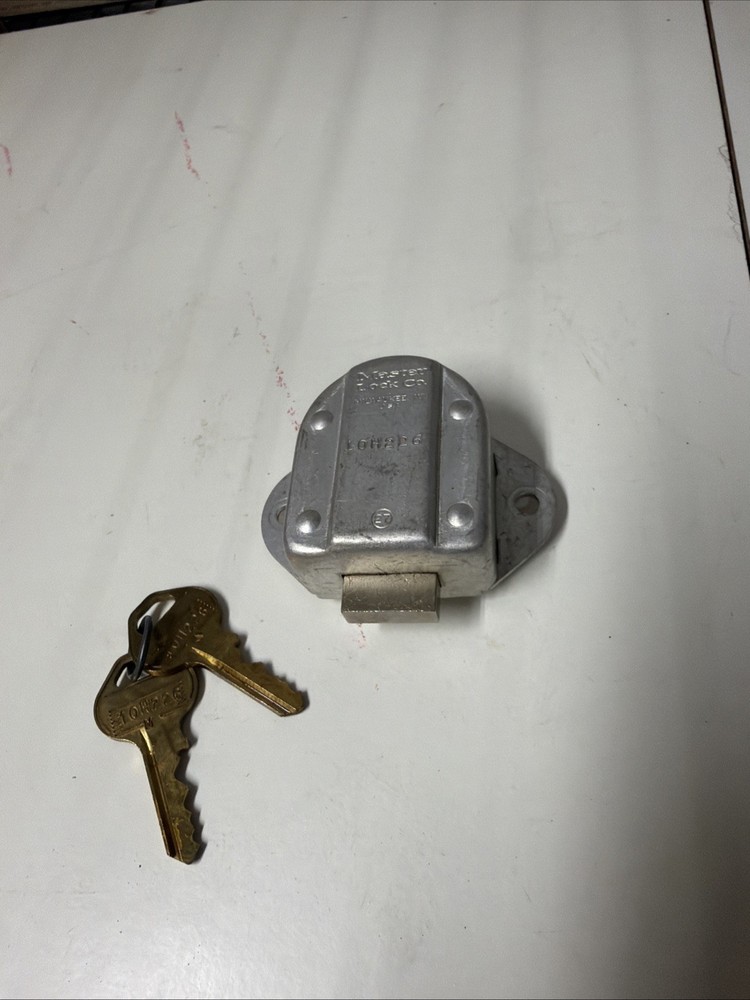 Master Lock 1710 Built-In Locker Lock, Key Type Different, Mounting Hole Dia.