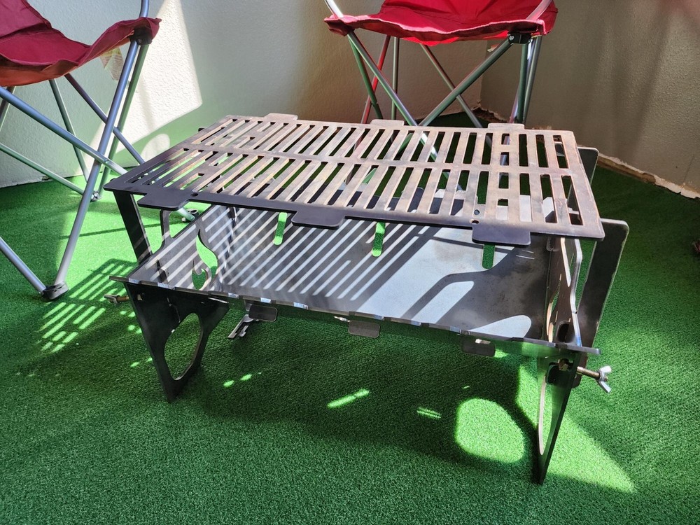 Collapsible Grill and Fire Pit Combo-XL