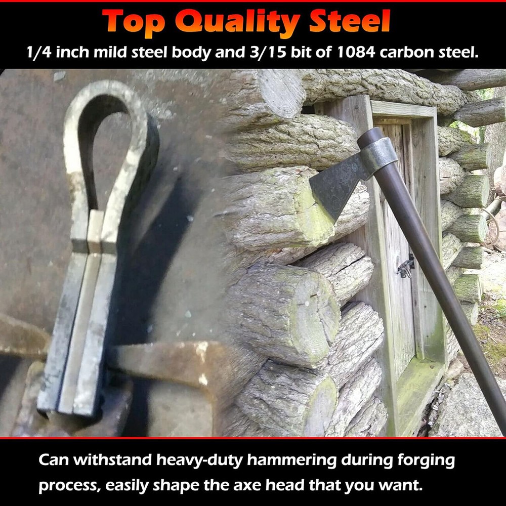 4Pcs Tomahawk Head Kit Throwing Axe Tactical Fixed Blade Tomahawk Axe Hatchet