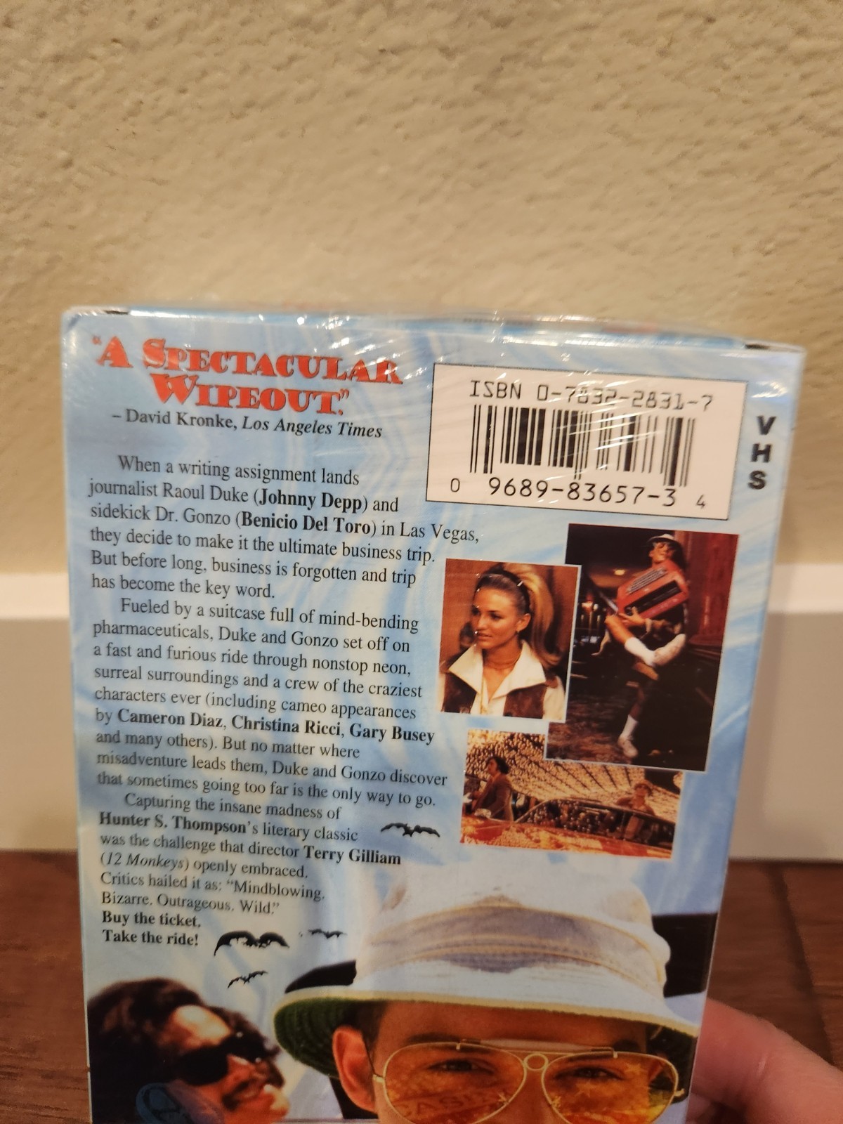 Fear and Loathing in Las Vegas VHS 1998 Terry Gilliam Johnny Depp Brand New Read