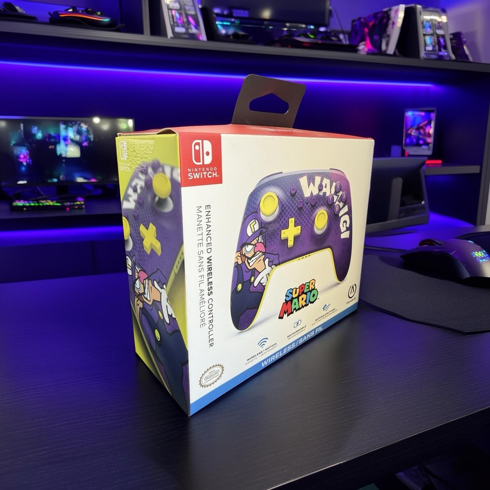 PowerA Enhanced Wireless Controller for Nintendo Switch Super Mario: Waluigi