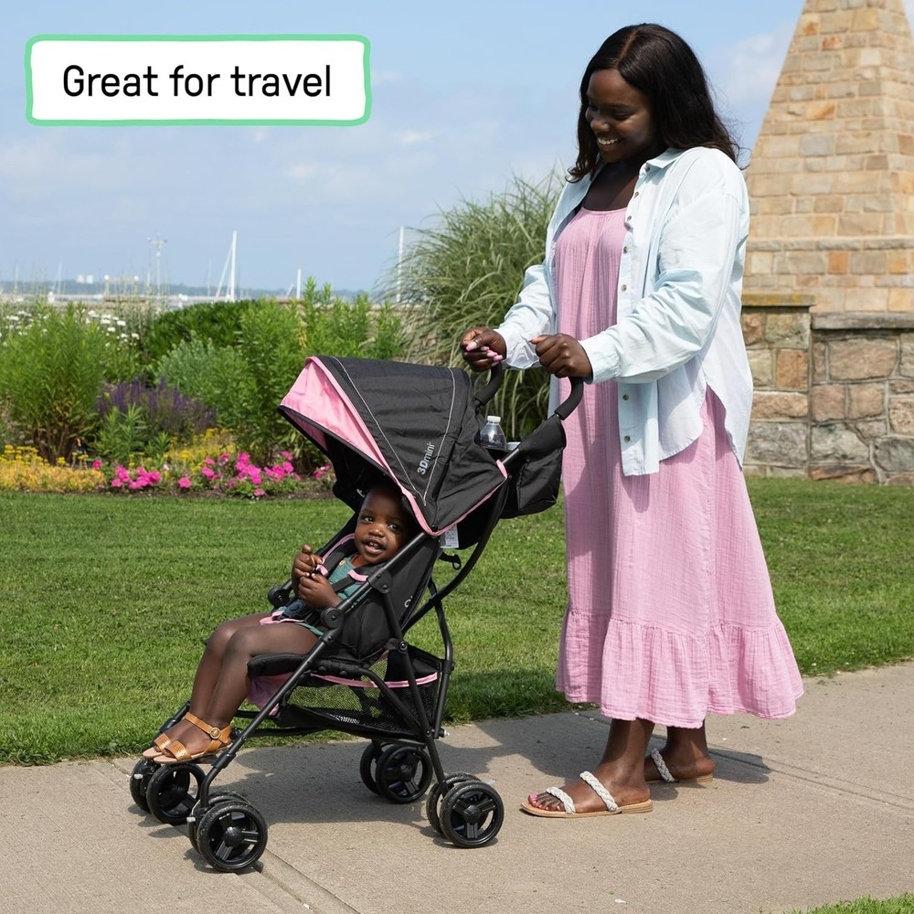 3D Mini Convenience Stroller – Lightweight Stroller with Compact Fold, Multi-...