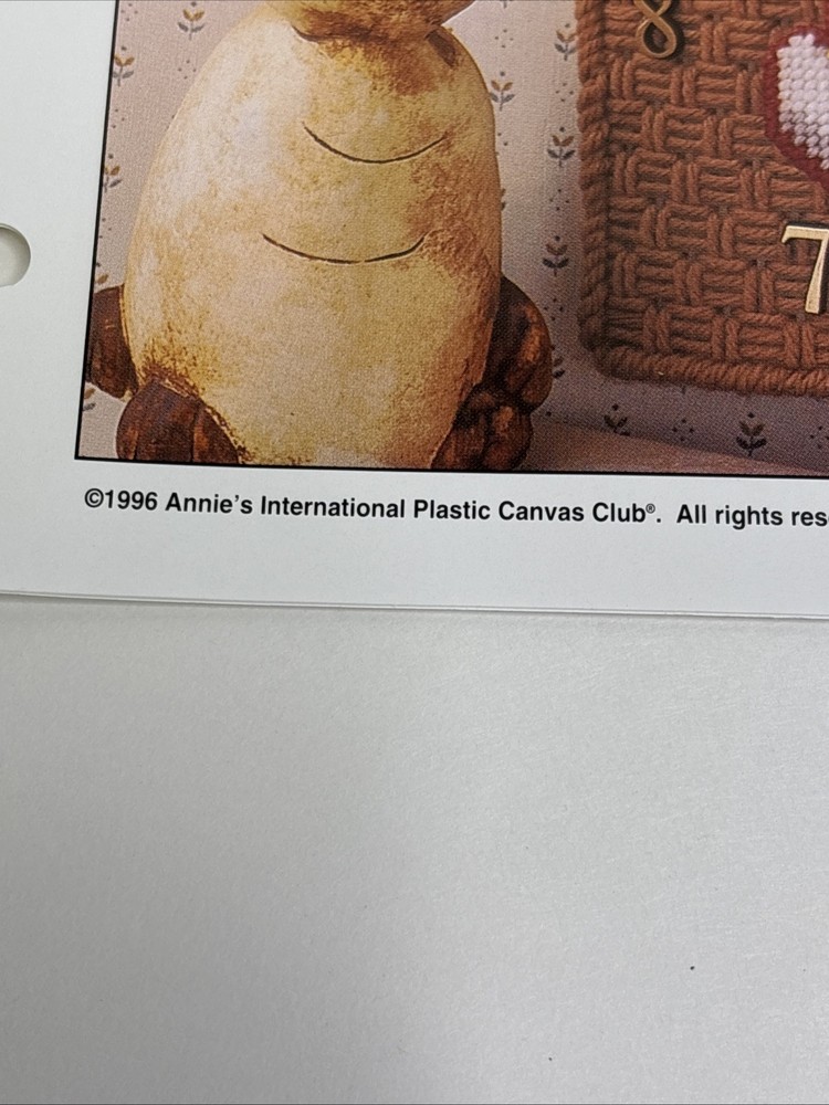 Cat & Mouse Clock Annie's Attic Plastic Canvas Pattern Page