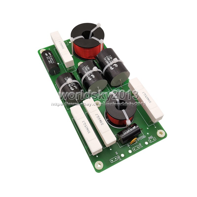1x 1000W 2 Way High-Low Speaker Frequency Divider Filter Audio Crossover Board