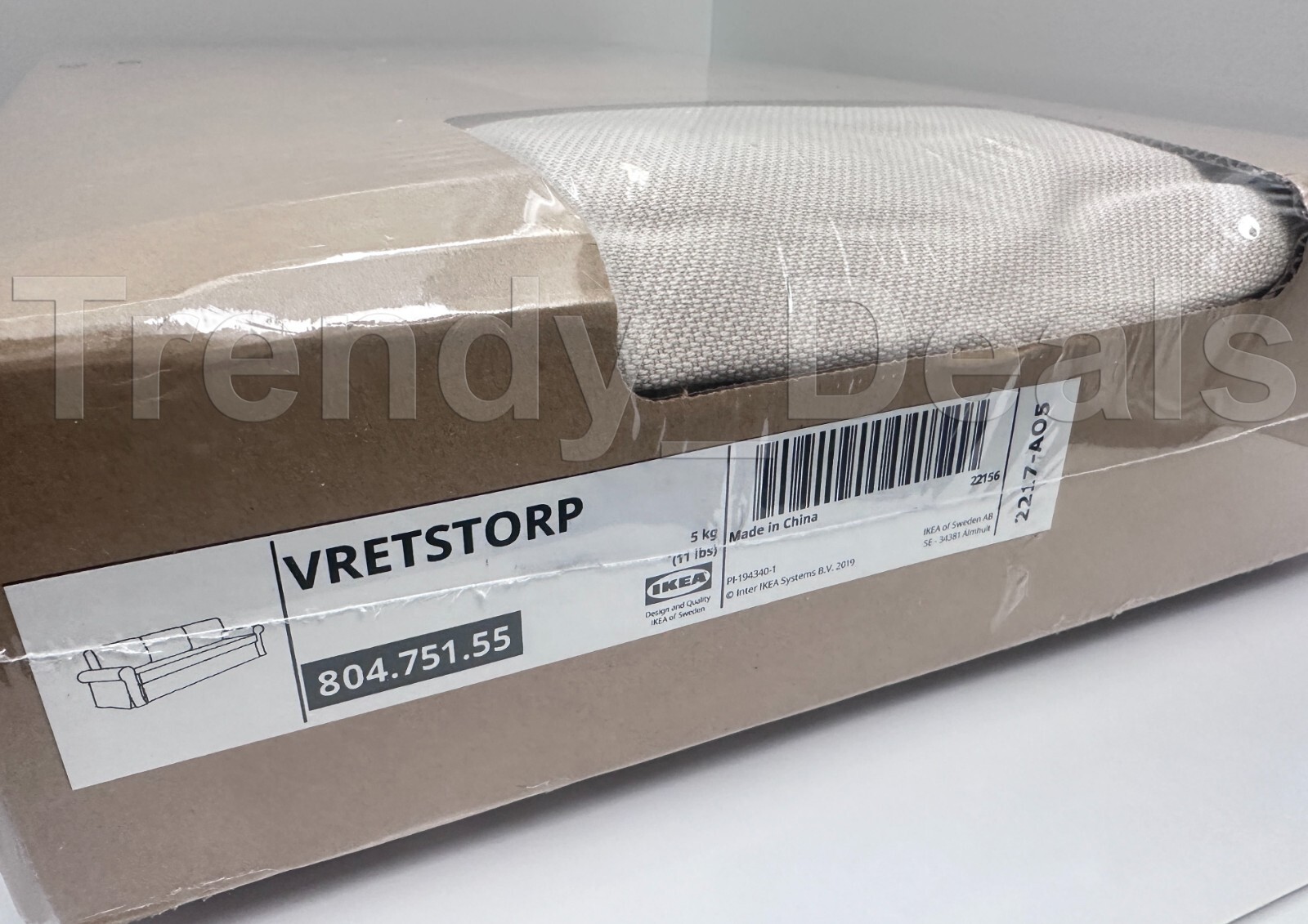 Ikea VRETSTORP Sleeper Sofa COVER Hallarp Beige 804.751.55 - NEW
