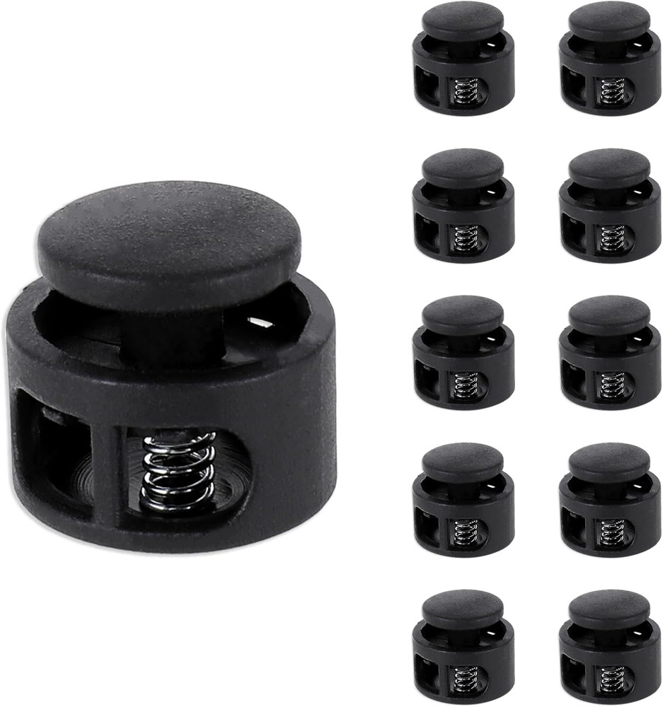 10 Pcs Elastic Shoe Lace Locks for Drawstrings - Secure & Easy to Use