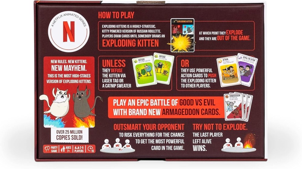 Exploding Kittens Good vs. Evil - 55 Cards Inspired by The Netflix Series *NEW*