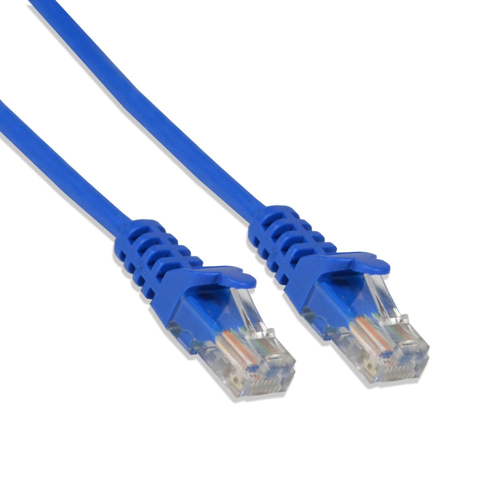 1FT Cat5e UTP Ethernet Network Patch Cable RJ45 Lan Wire Blue (25 Pack)