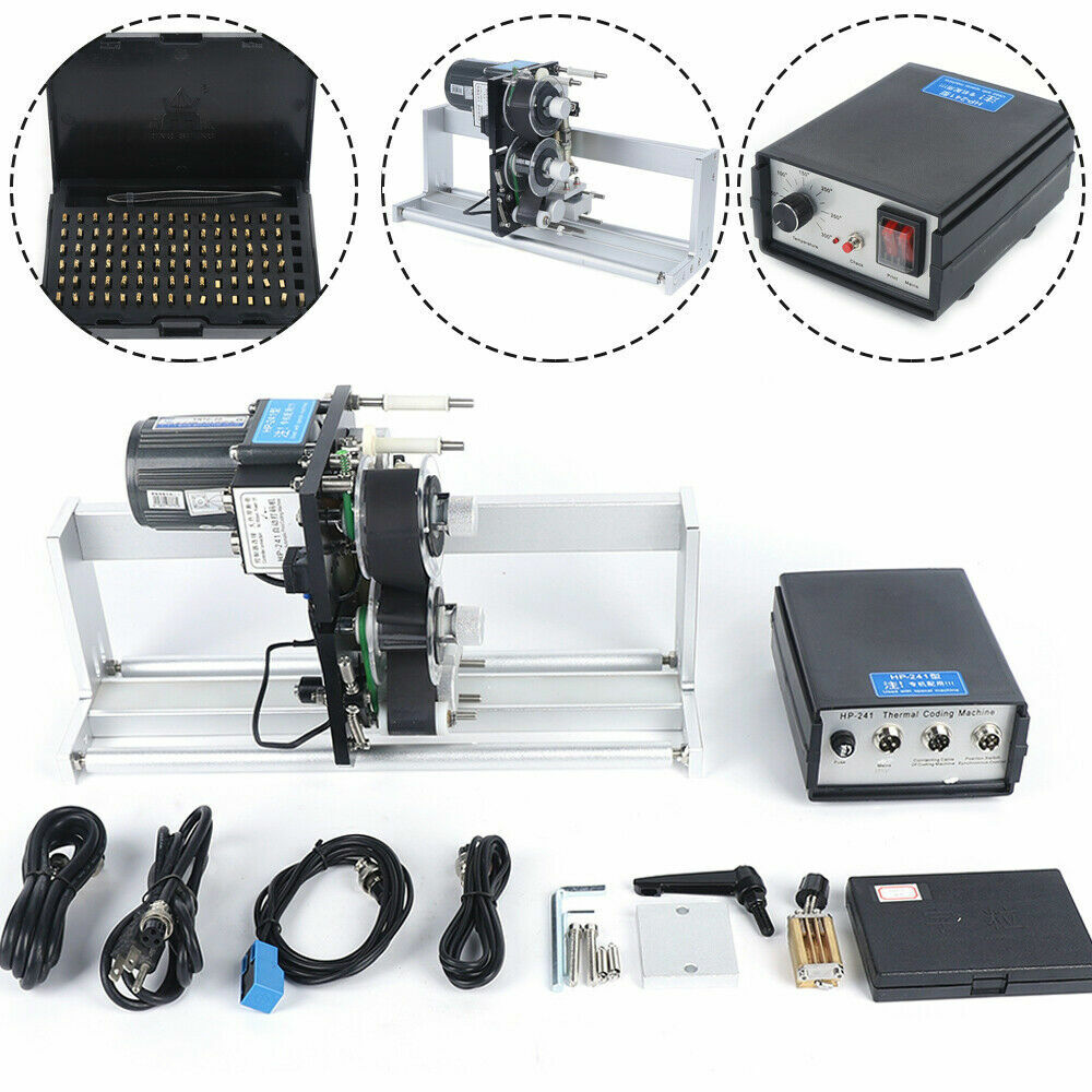 Automatic Electric Hot Stamp Ribbon Code Printer Ribbon Coding Machine HP-241