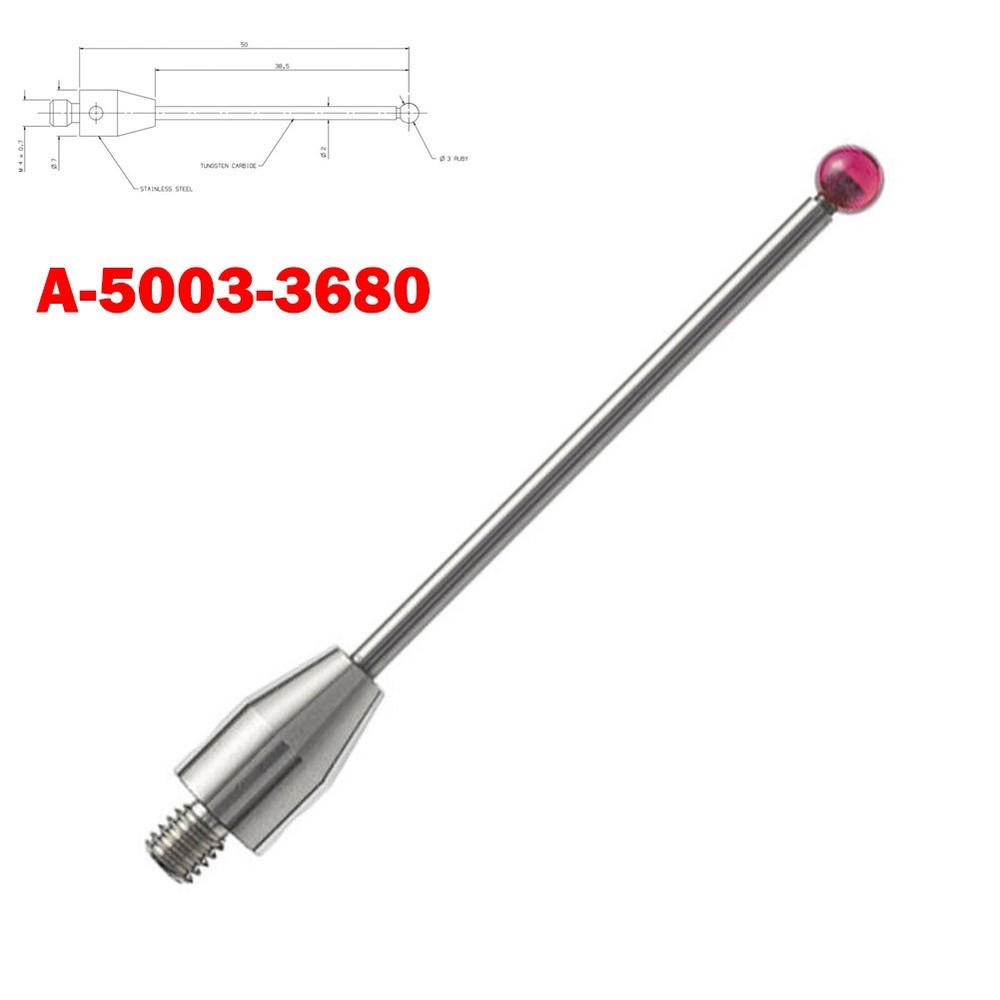 Cmm Touch Probe Stylus Ceramic Stem Thread 3mm Tip 50mm Long A-5003-3680