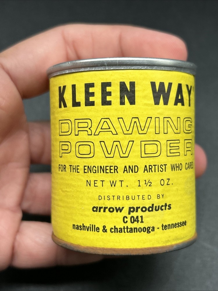 VTG Kleen Way Drawing Powder Canister READ Drafting Engineering