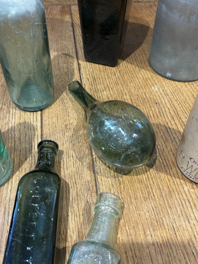 Collection Of Old Bottles