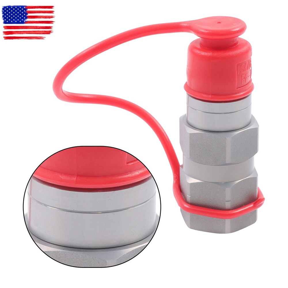 Flat Face Hydraulic Quick Connect Coupler Set, 1/2″ NPT Thread